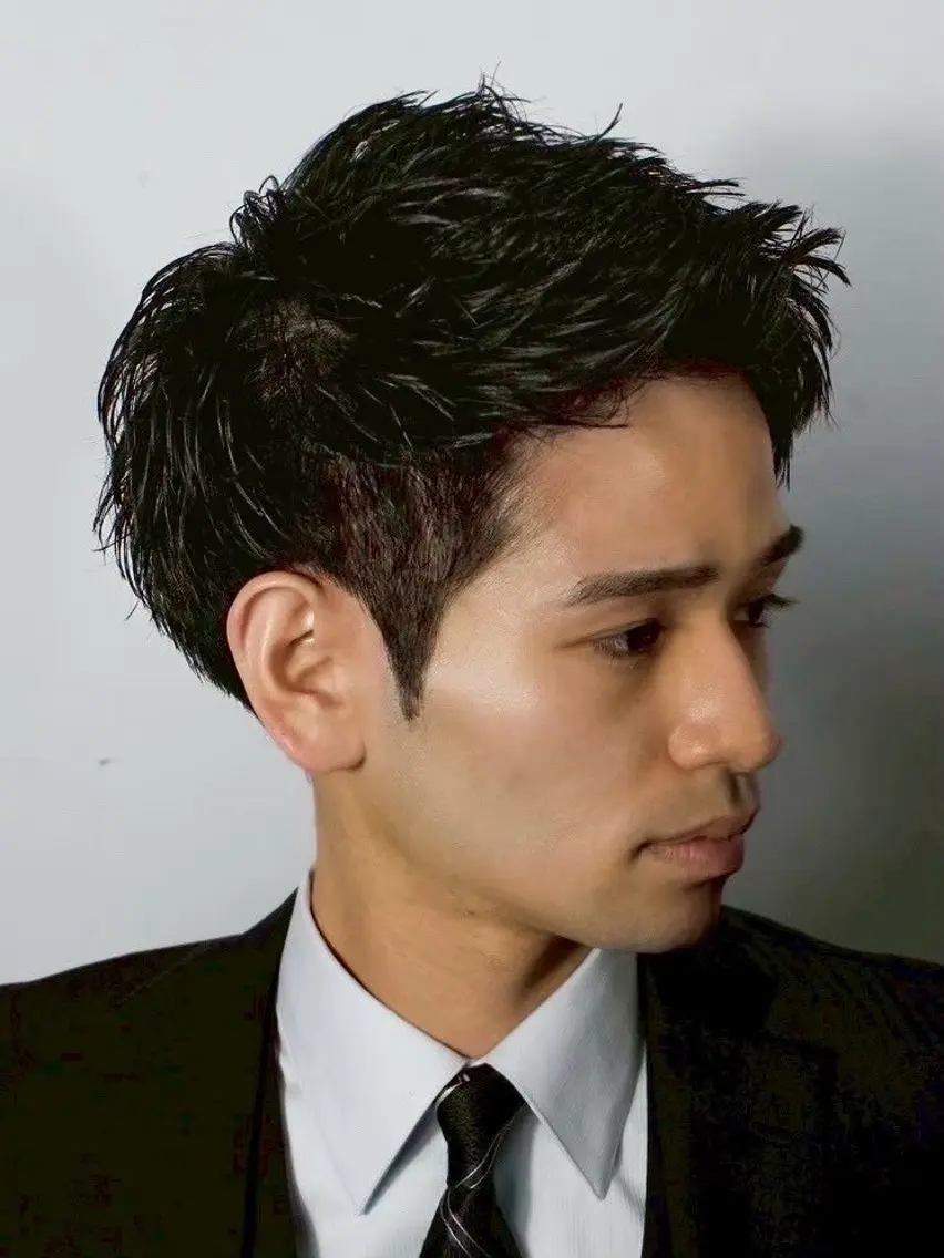直毛、短髪救済✂️カット＋形状記憶パーマの写真