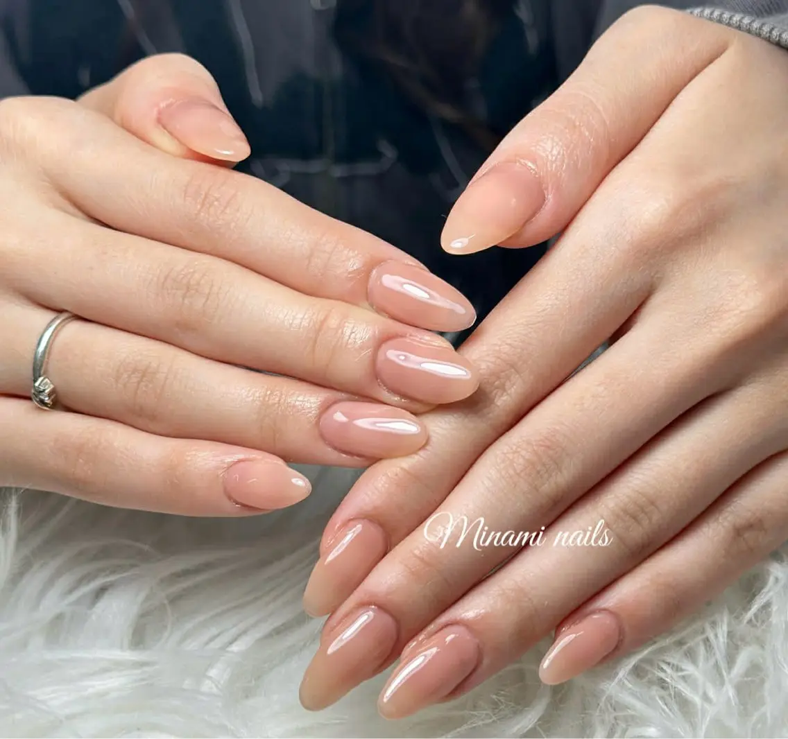 ネイル アートネイル オーロラネイル ガーリー キラキラネイル 韓国ネイル ハンドネイル Minami Nailsのネイルデザイン