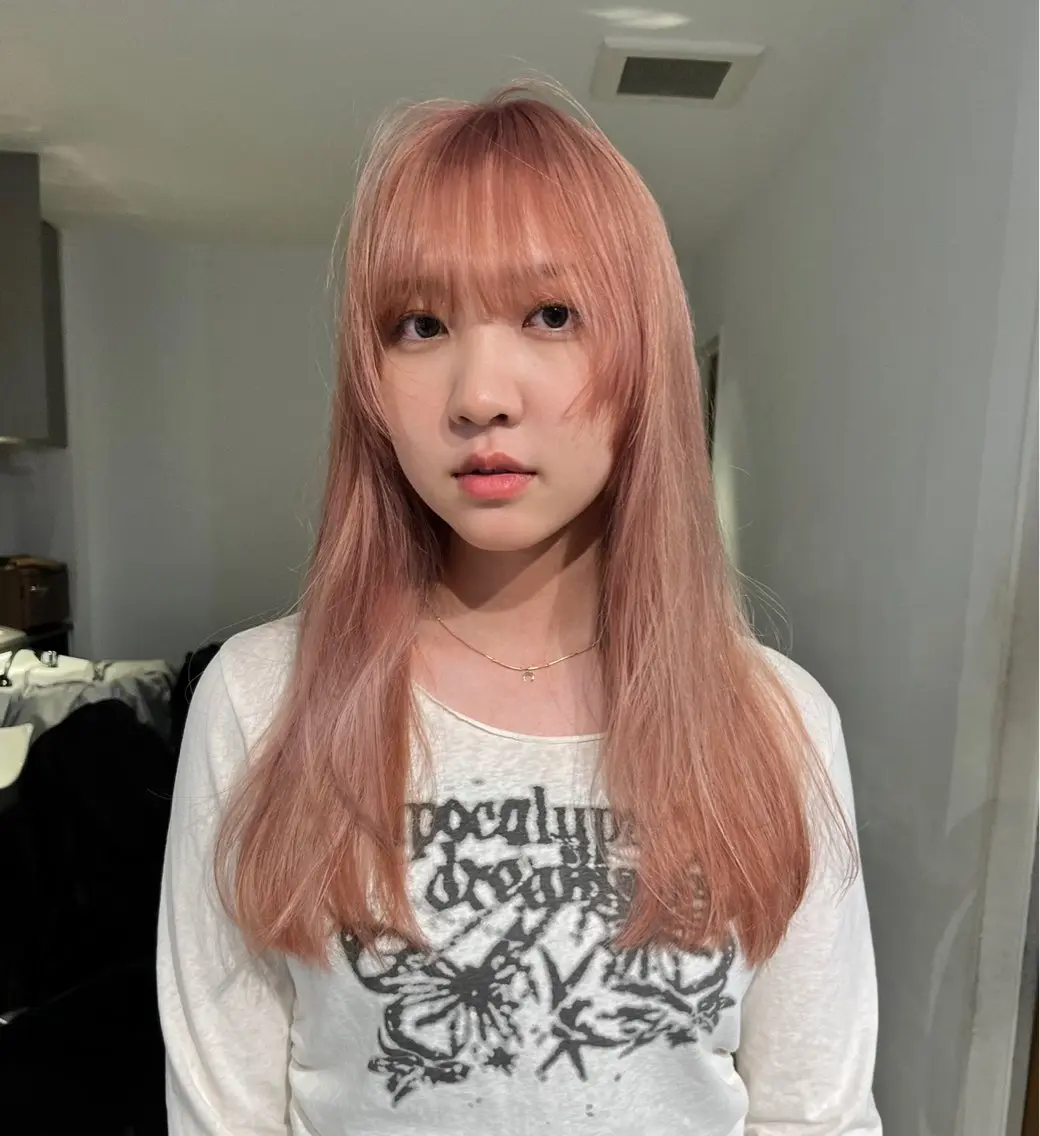 ロング カラー ブリーチ カットモデル募集中 IKUMI🎀のヘアスタイル