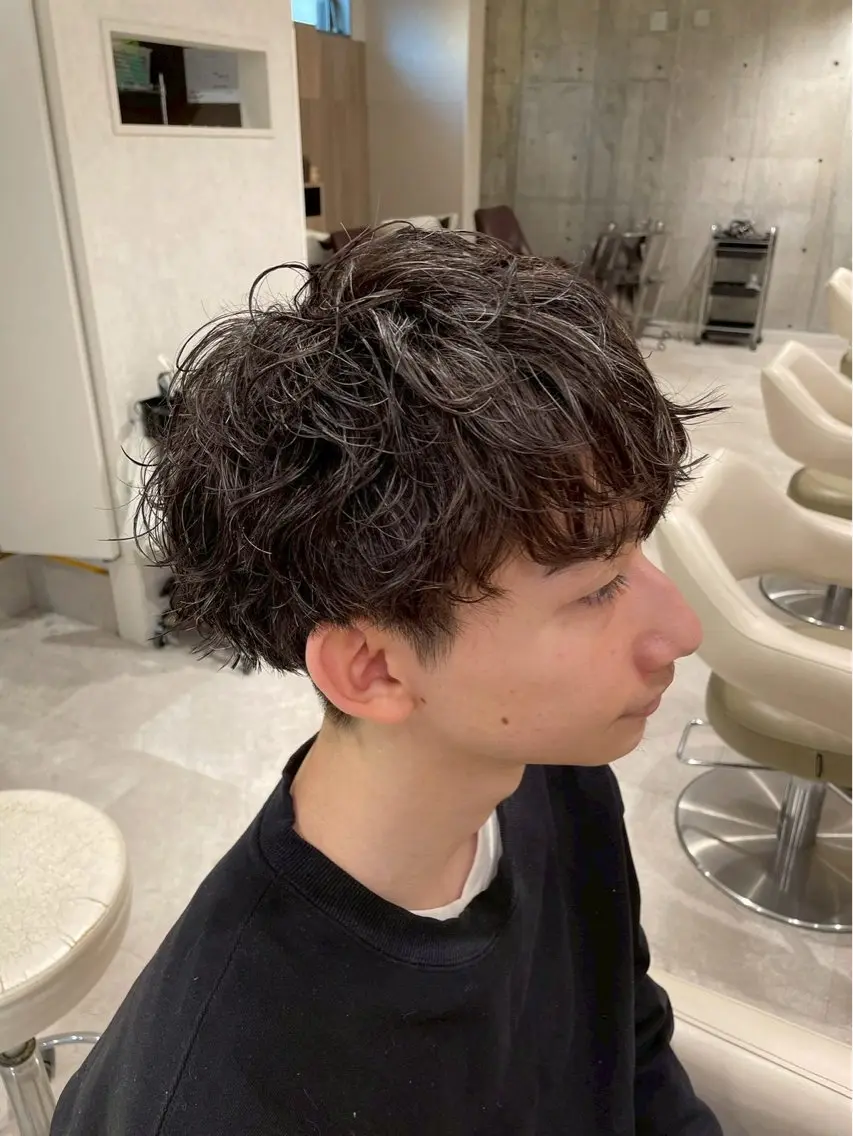 ⭕️エリア支持率TOP⭕️🔥メンズ人気No.1🔥✂️カット➕パーマ✂️（波巻き、ツイスパ、フェザーパーマなど）👌の写真