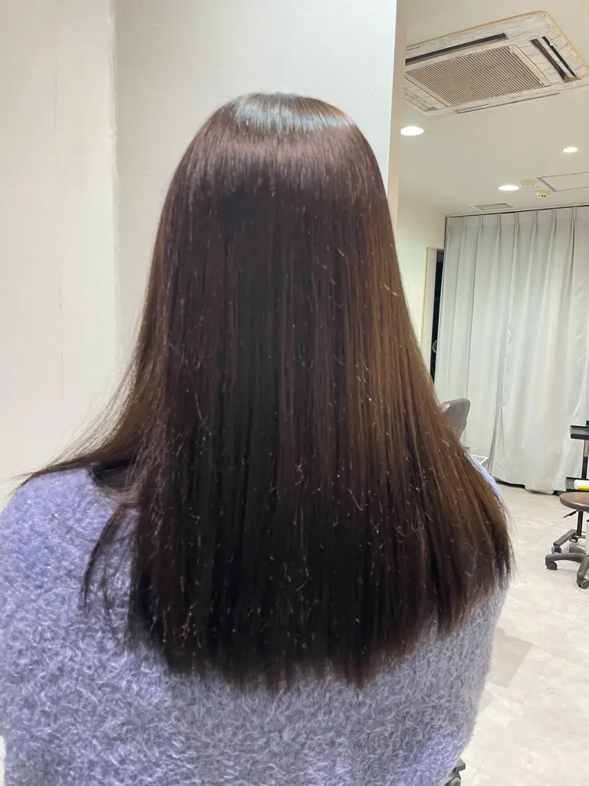 セミロング カラー ブリーチ ブリーチなしカラー 艶カラー/ブリーチ /アレンジ/特化🫧のヘアスタイル