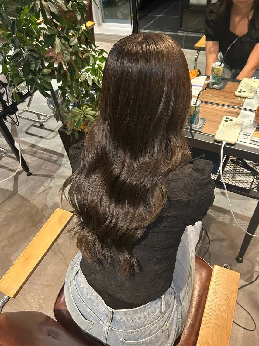 【👑予約数No.1👑】カラー＋トリートメント+顔まわりカットの写真