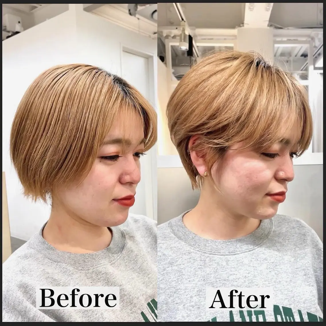 ショート カラー ショートボブ ボブ ショートヘア 表参道【髪質改善】 宮嶋勇太のヘアスタイル