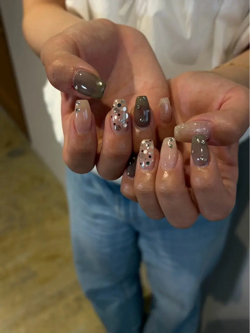 ネイル ニュアンスネイル オフィスネイル ハンドネイル Nail Salon Luanaのネイルデザイン
