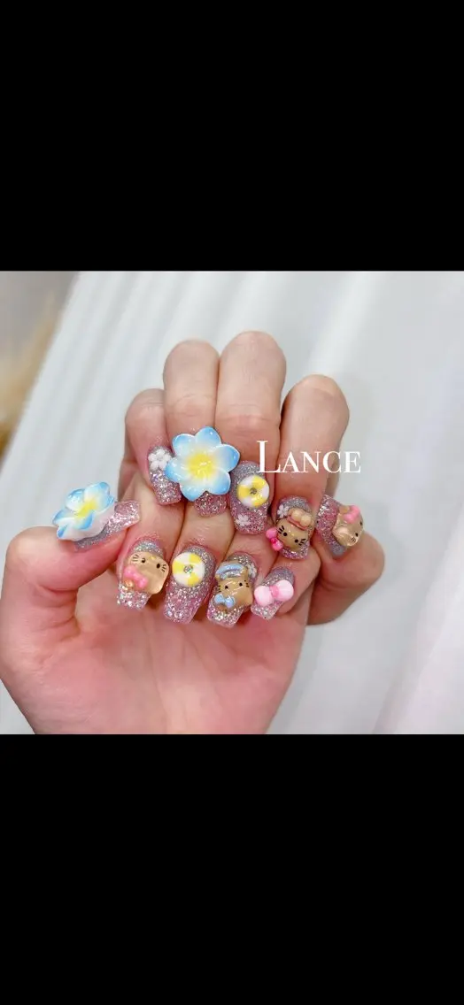 ネイル キラキラネイル 韓国ネイル ワンカラーネイル 夏ネイル ワンホンネイル ハンドネイル Lance nailのネイルデザイン