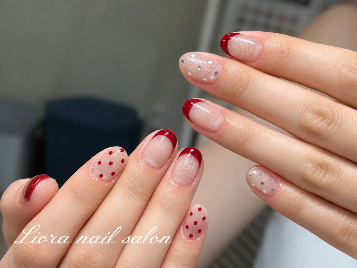ネイル チークネイル フットネイル フレンチネイル ジェルネイル ガーリー ハンドネイル Liora nailのネイルデザイン