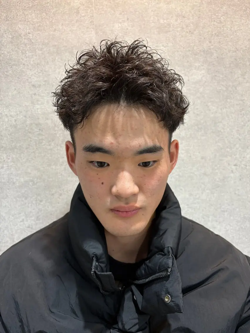 ショート カット パーマ ヘッドスパ ヘアセット パーマ指名率No1 メンズ特化ケイトのヘアスタイル
