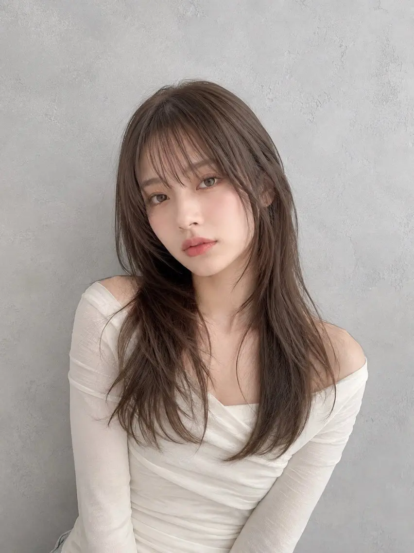 ロング カラー カット ヘアカラー トリートメント 久保田恭子🌼 期間 限定50％OFF🌼のヘアスタイル