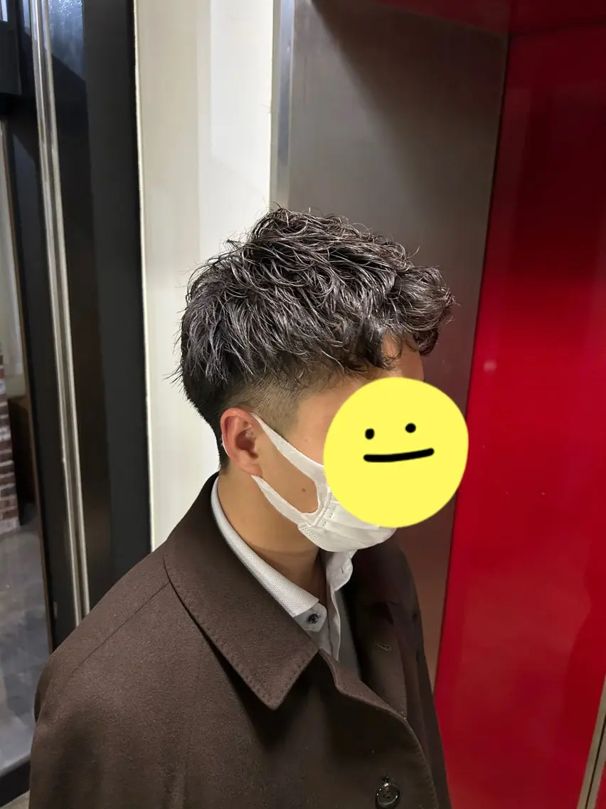パーマ メンズ 野尻 拓海のヘアスタイル