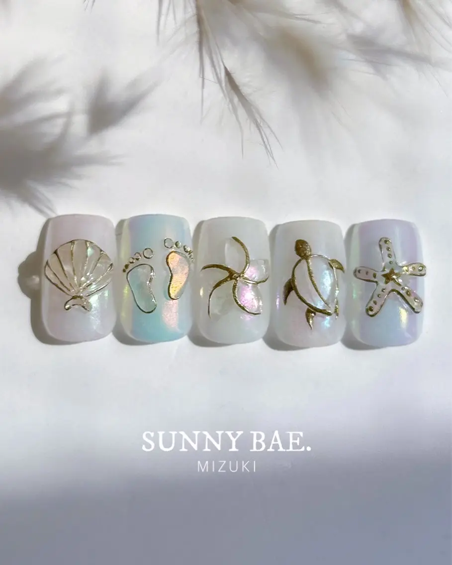 ネイル 夏ネイル 🕊 MIZUKIのネイルデザイン