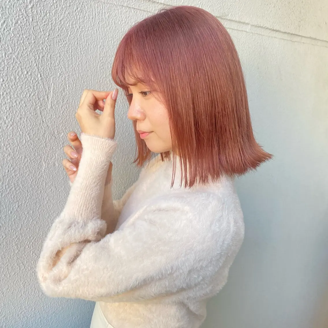 ミディアム カラー ゆう🫧 透明感/ハイトーンのヘアスタイル