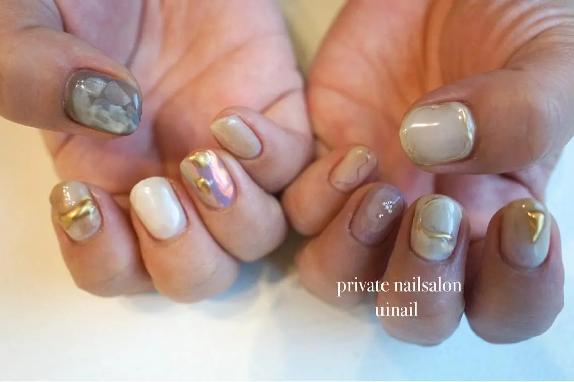 ネイル ニュアンスネイル uinail mariのネイルデザイン