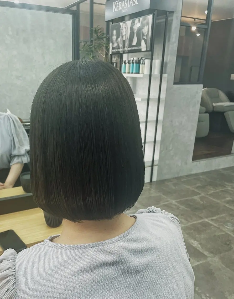 ミディアム カラー トリートメント ヘアカラー トリートメント 熊谷 有紗のヘアスタイル