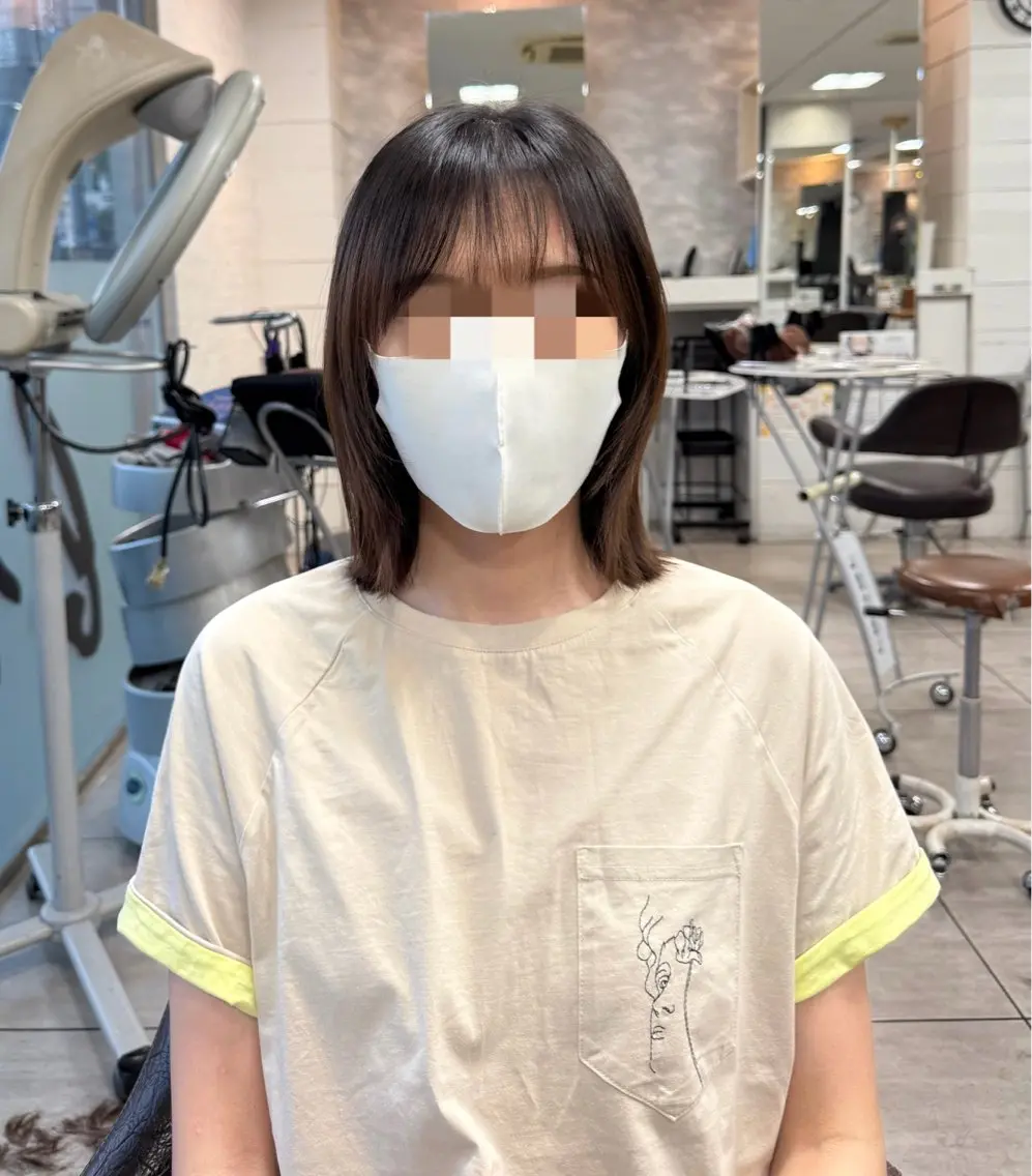ミディアム ハイトーンカラー✨ 慶田玲和のヘアスタイル