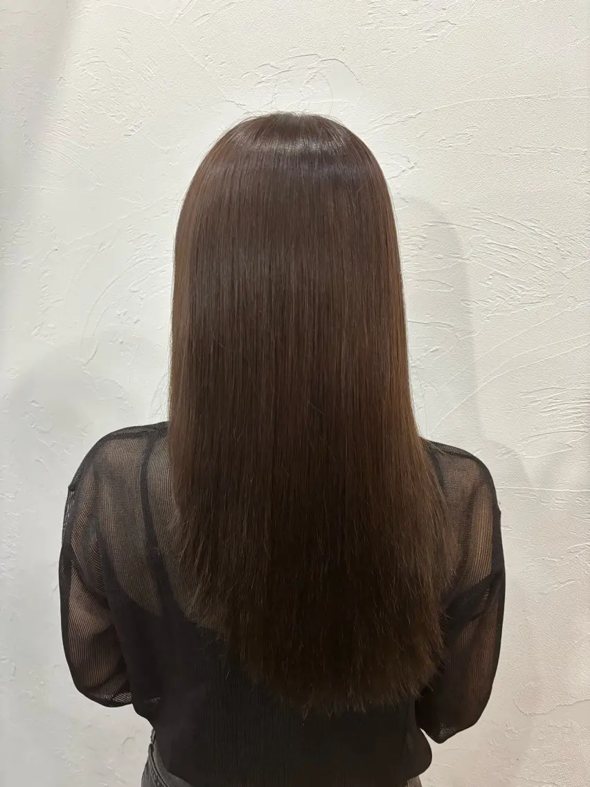セミロング LoRE🎀塩崎莉子 縮毛矯正/ブリーチのヘアスタイル