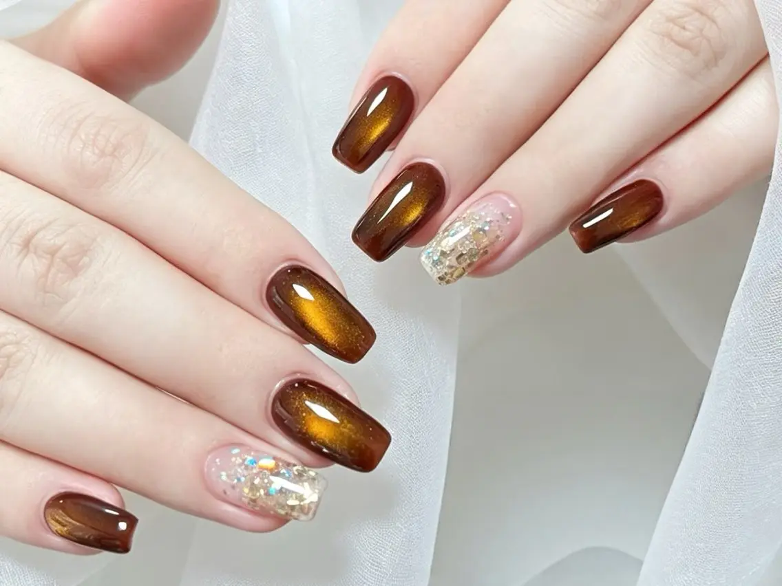 メンズ ネイル メンズ韓国風 オーロラネイル チークネイル 長さ出し フレンチネイル ハンドネイル ハンドケア NEW NAIL 池袋🔥🧲のネイルデザイン