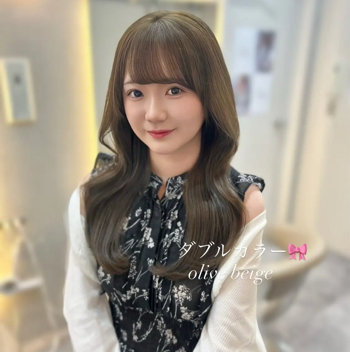 ロング 韓国トレンド💓 阿部あんじゅのヘアスタイル