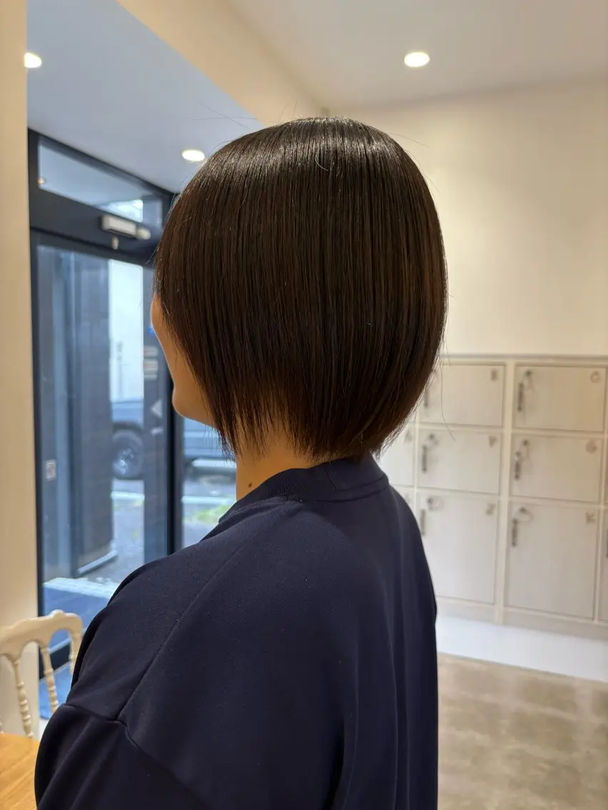 ショート ショートヘア 縮毛矯正 前田 彩花のヘアスタイル