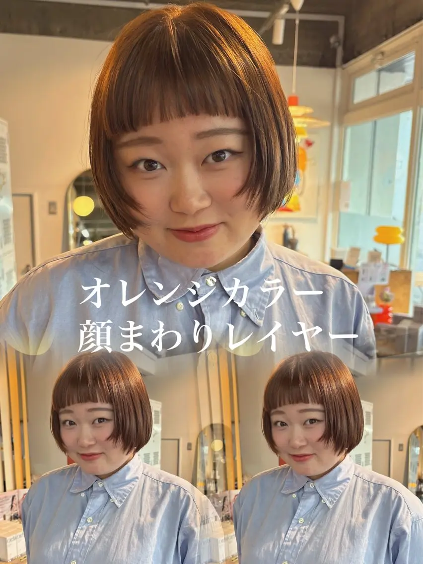 ショート レイヤーカット カット ヘアカラー shiho/レイヤー /透明感カラーのヘアスタイル