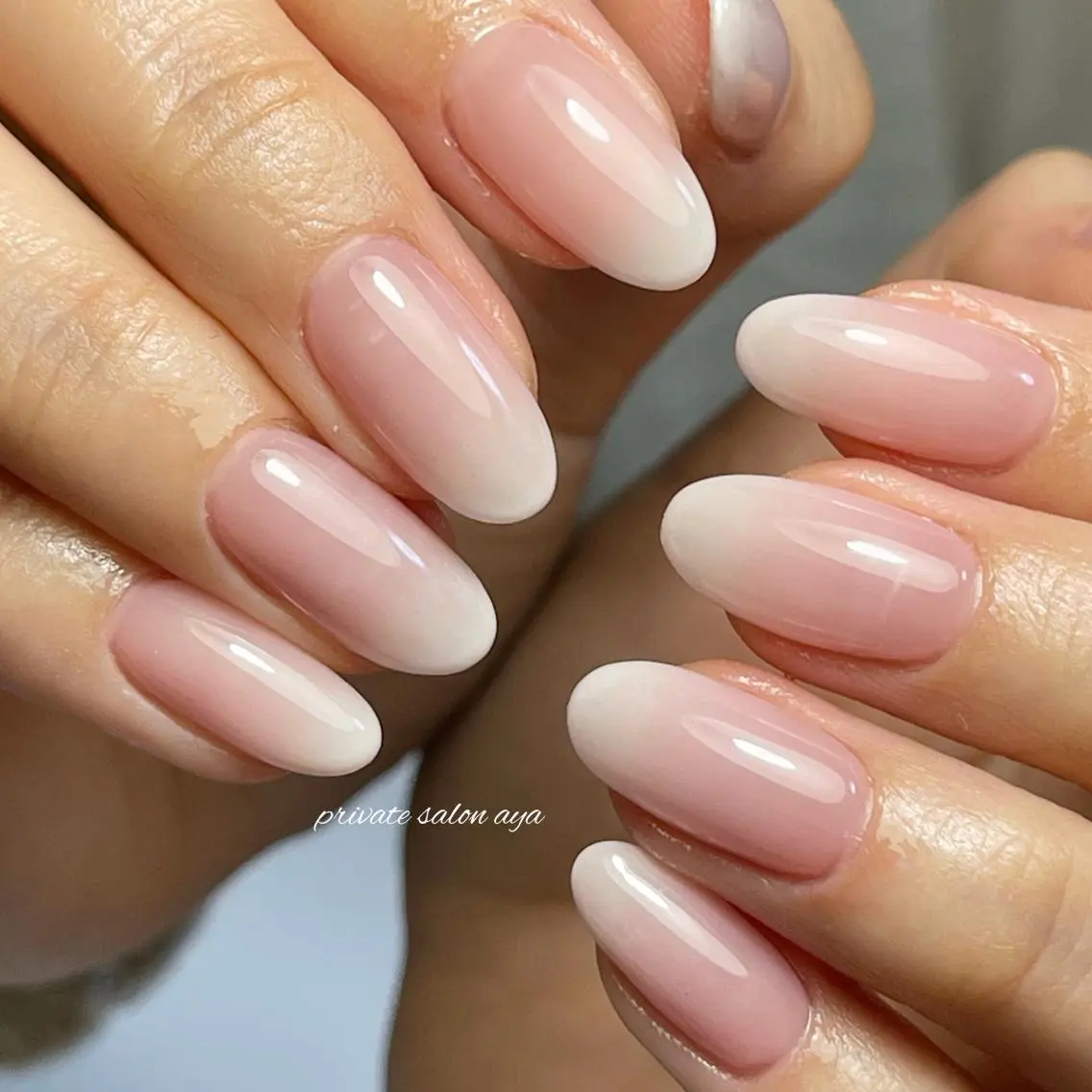 ミディアム ネイル グラデーション ピンク richeri beautyのその他イメージ