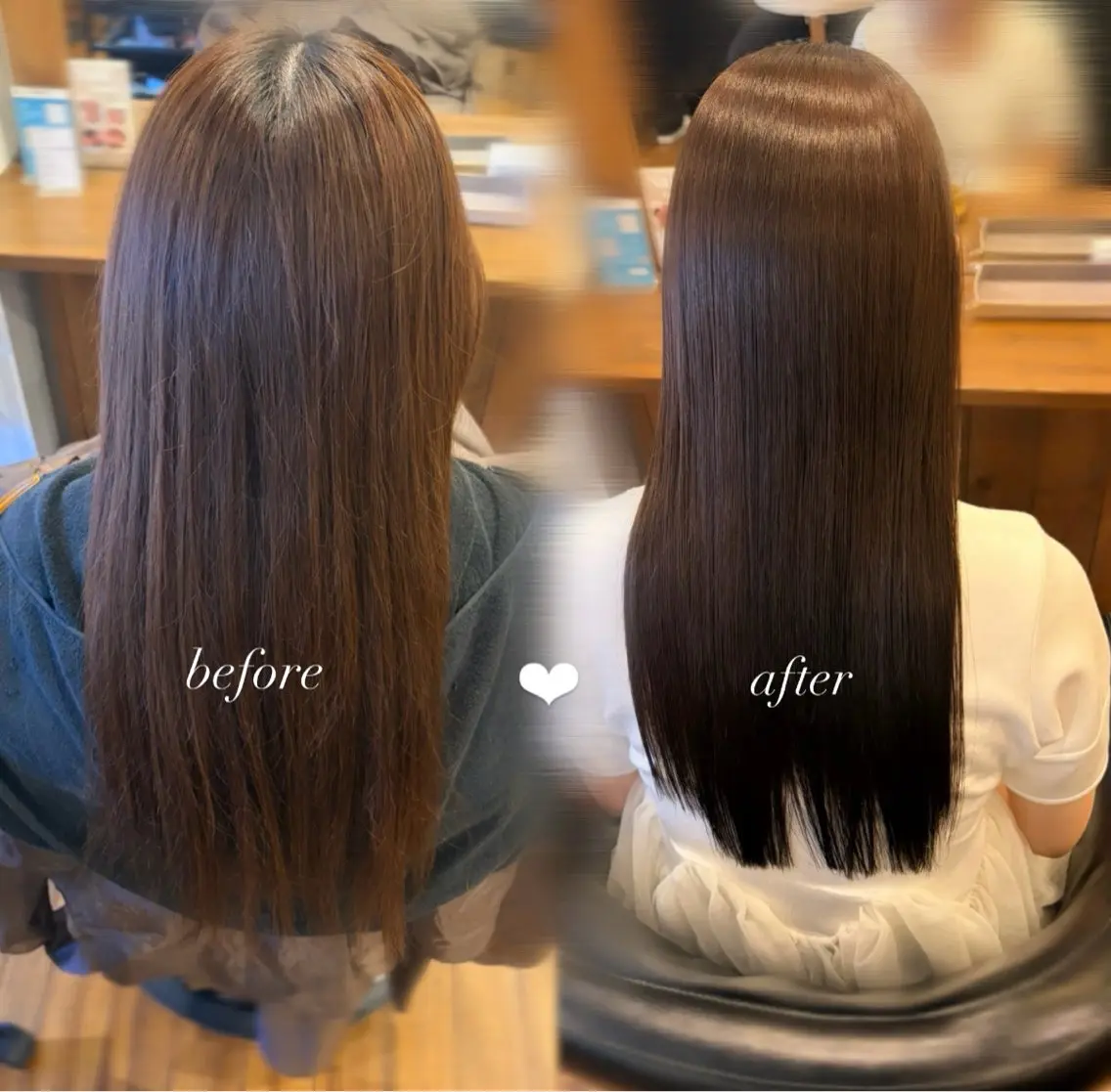 ロング 髪質改善 トリートメント ヘッドスパ カラー/美髪縮毛矯正 💞/mao⟡のヘアスタイル