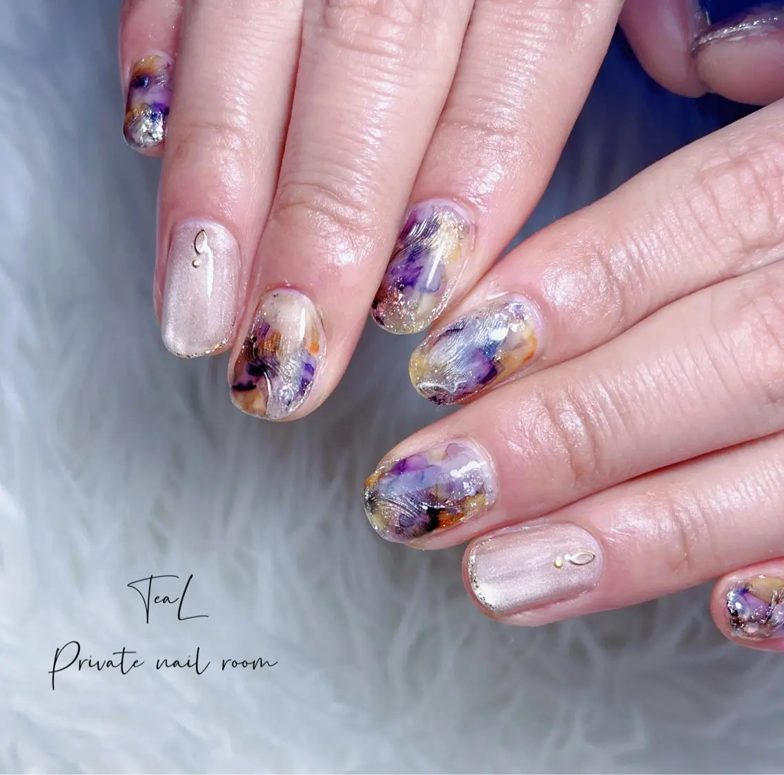 ネイル ニュアンスネイル TeaL nailのネイルデザイン