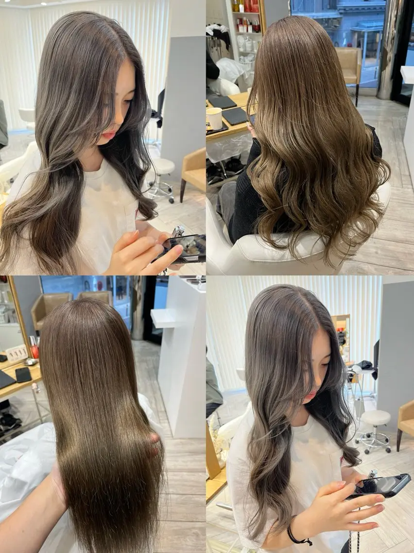 ロング カラー ブリーチ ケアブリーチ ダブルカラー ヘアカラー トリートメント AVANCE. chisatoのヘアスタイル