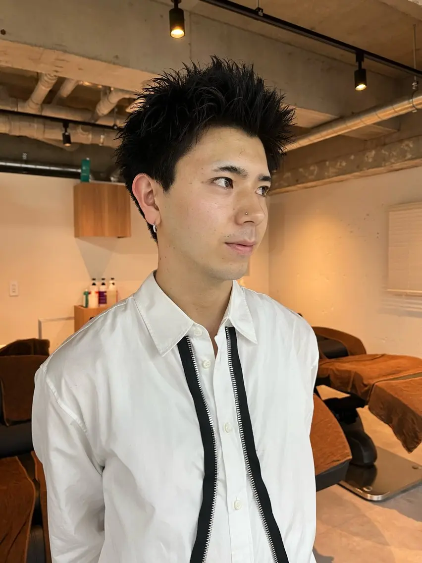 メンズ スパイキーショート 💈ishizuka seiji💈のヘアスタイル