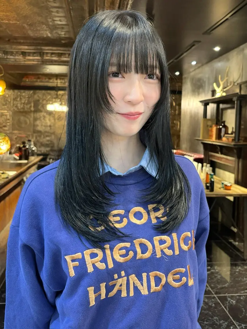ミディアム カラー カット ヘアカラー トリートメント デザインレイヤー/ KOSUKEのヘアスタイル