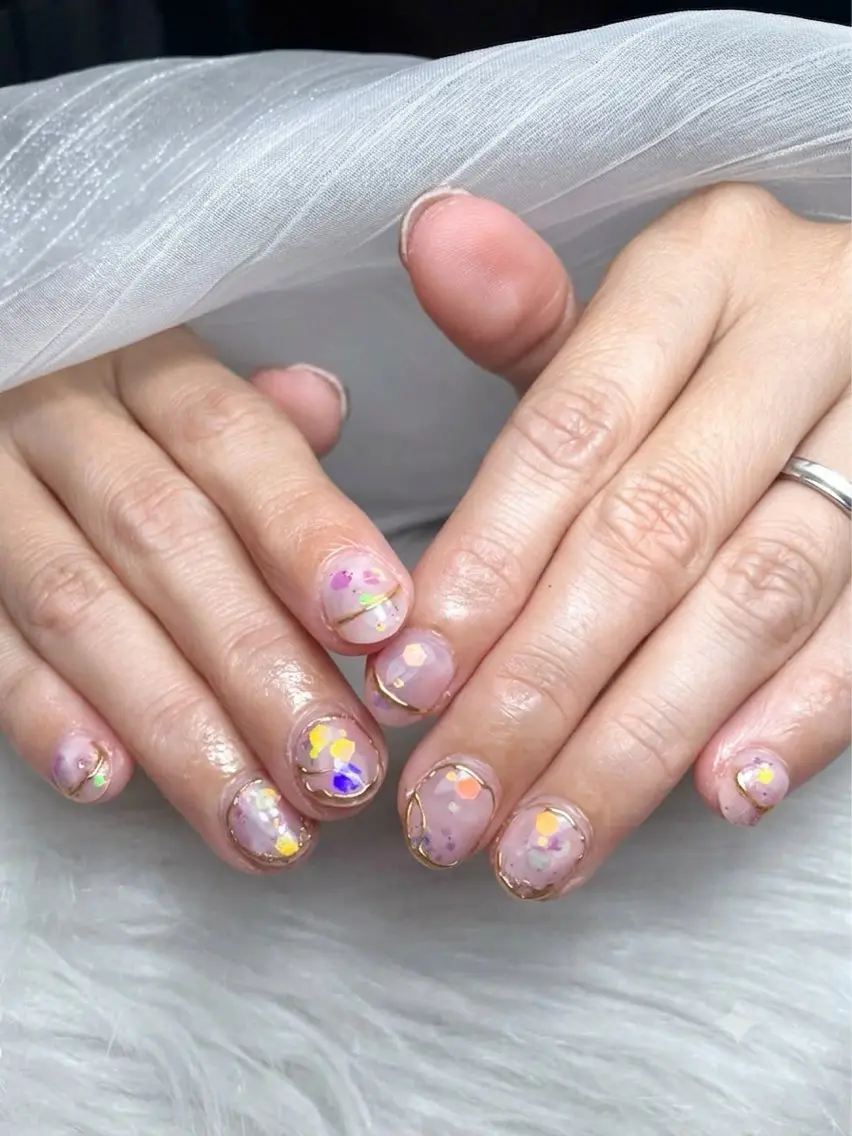 ネイル キラキラネイル ストーンネイル Michan Nailのネイルデザイン