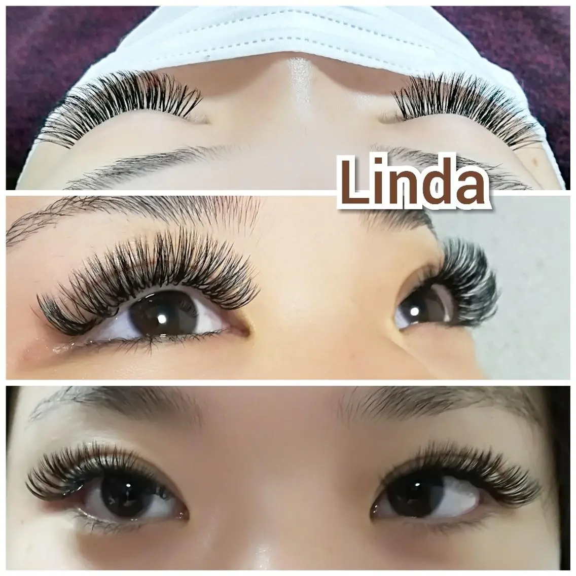 マツエク・マツパ 付け放題 ボリュームラッシュ linda lashesのマツエク・マツパデザイン