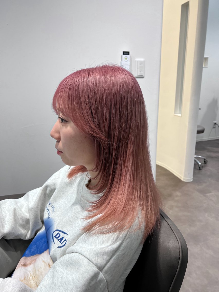 セミロング セミロングパーマ ボブ ハイライト 髪質改善 レイヤーカット カット マルタ/金沢 /艶神のヘアスタイル