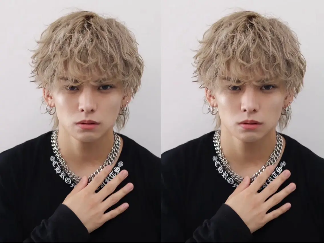 ミディアム カラー メンズ 楽にキマる🔥垢抜け ヘア/RAIKIのヘアスタイル