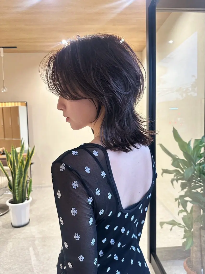 ミディアム カラー ヘアカラー 凪 爽のヘアスタイル