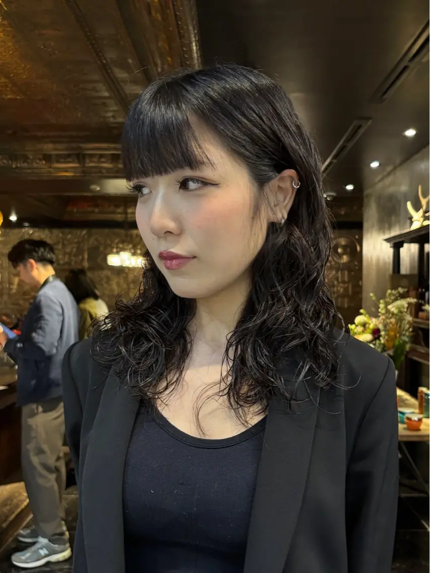 【技術向上モデル様価格】レイヤーカット&パーマ+マスクトリートメント レイヤー/ハッシュカット/ウルフ/顔まわりの写真