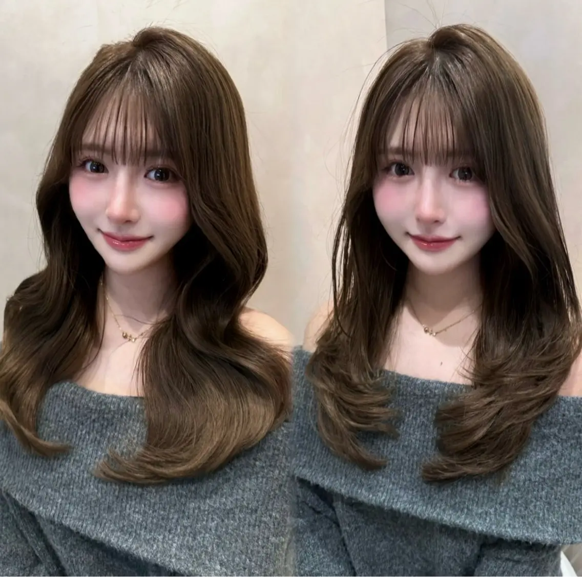 【迷ったらこちら🎀】𝐎𝐧𝐞𝐜𝐨𝐥𝐨𝐫＋髪質改善トリートメント🩶の写真