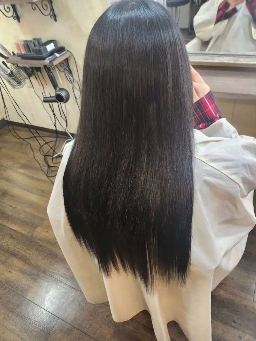 ロング ヘアアレンジ シールエクステ エクステ ロング カット エクステ MagicMush ✴︎シールエクステのヘアスタイル