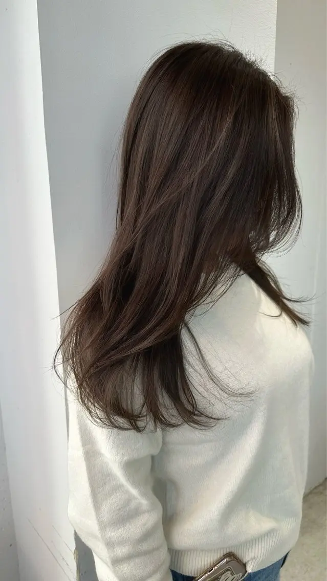 ロング カラー カット ヘアカラー 福島kico ナカウチのヘアスタイル