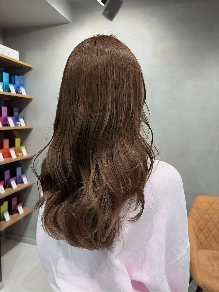 ロング カラー ベージュカラー ヘアカラー ブリーチ✨/似合わせ カラー🎀/Yuzuのヘアスタイル