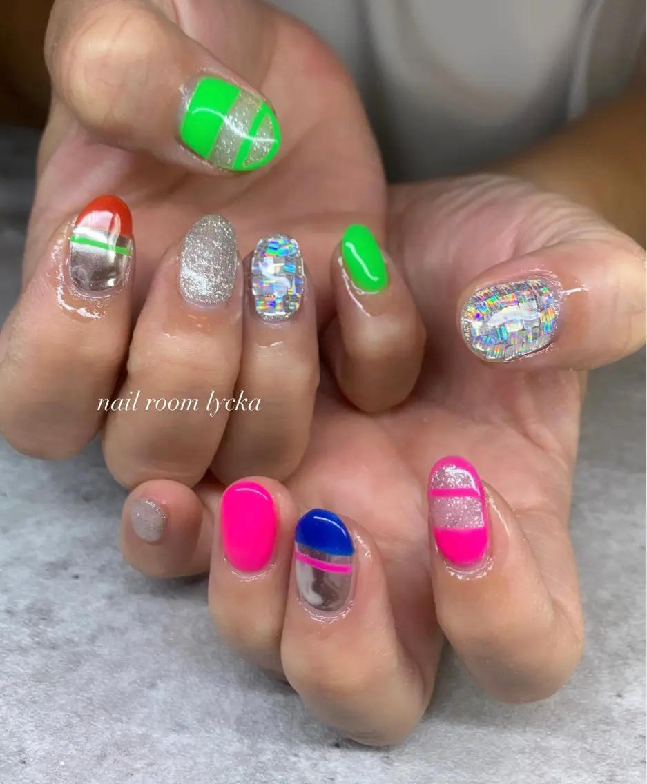ネイル ネイルルームリッカ 𝐦𝐚𝐲𝐮のネイルデザイン