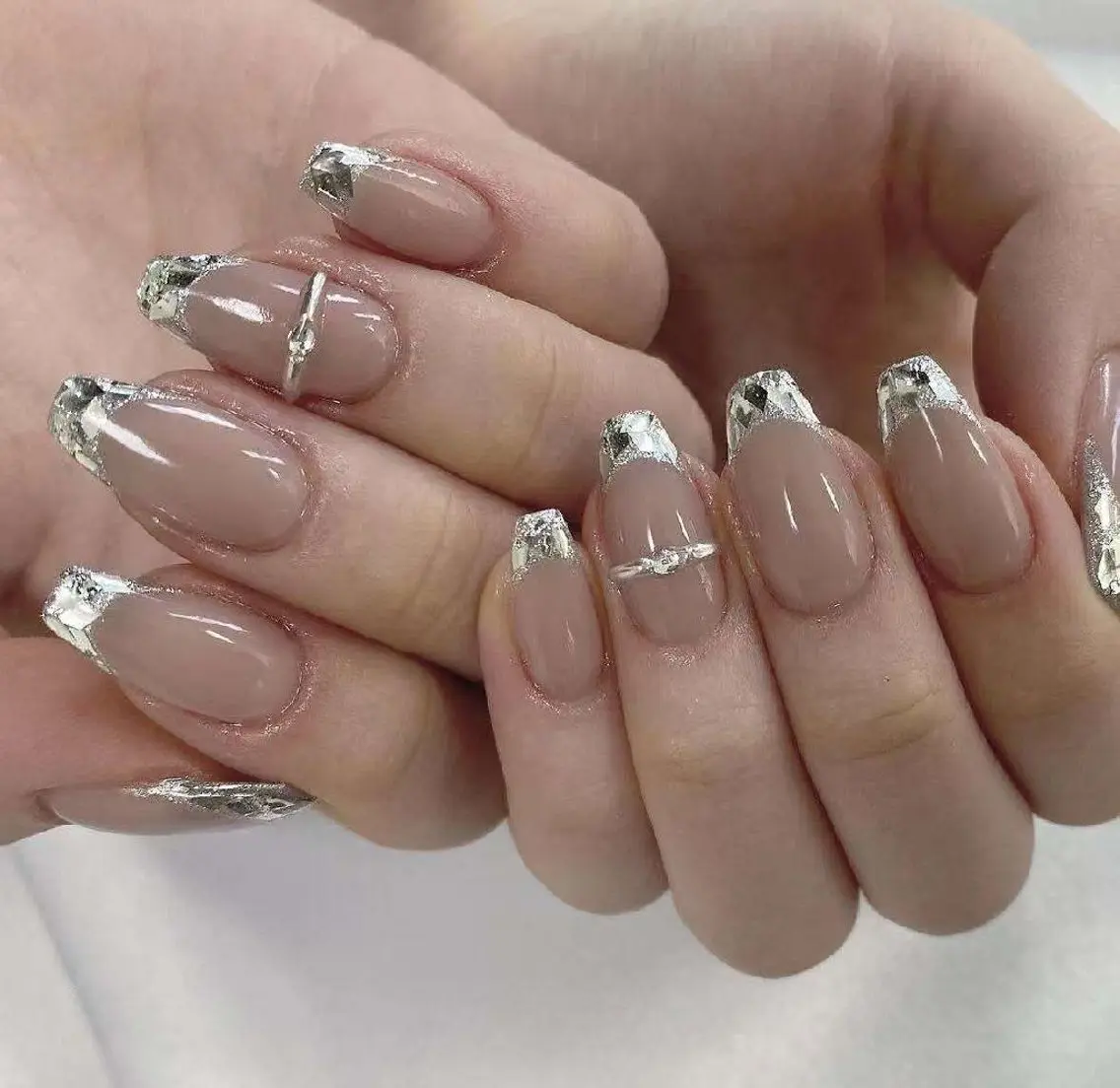 【HAND】ガラスフレンチ/マグネットフレンチ/ラメフレンチの写真