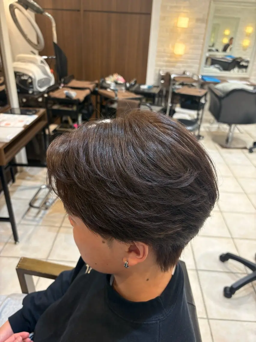 ショート カラー メンズ ブラウンカラー ナチュラルブラウン ✨shota✨ モデル募集中のヘアスタイル
