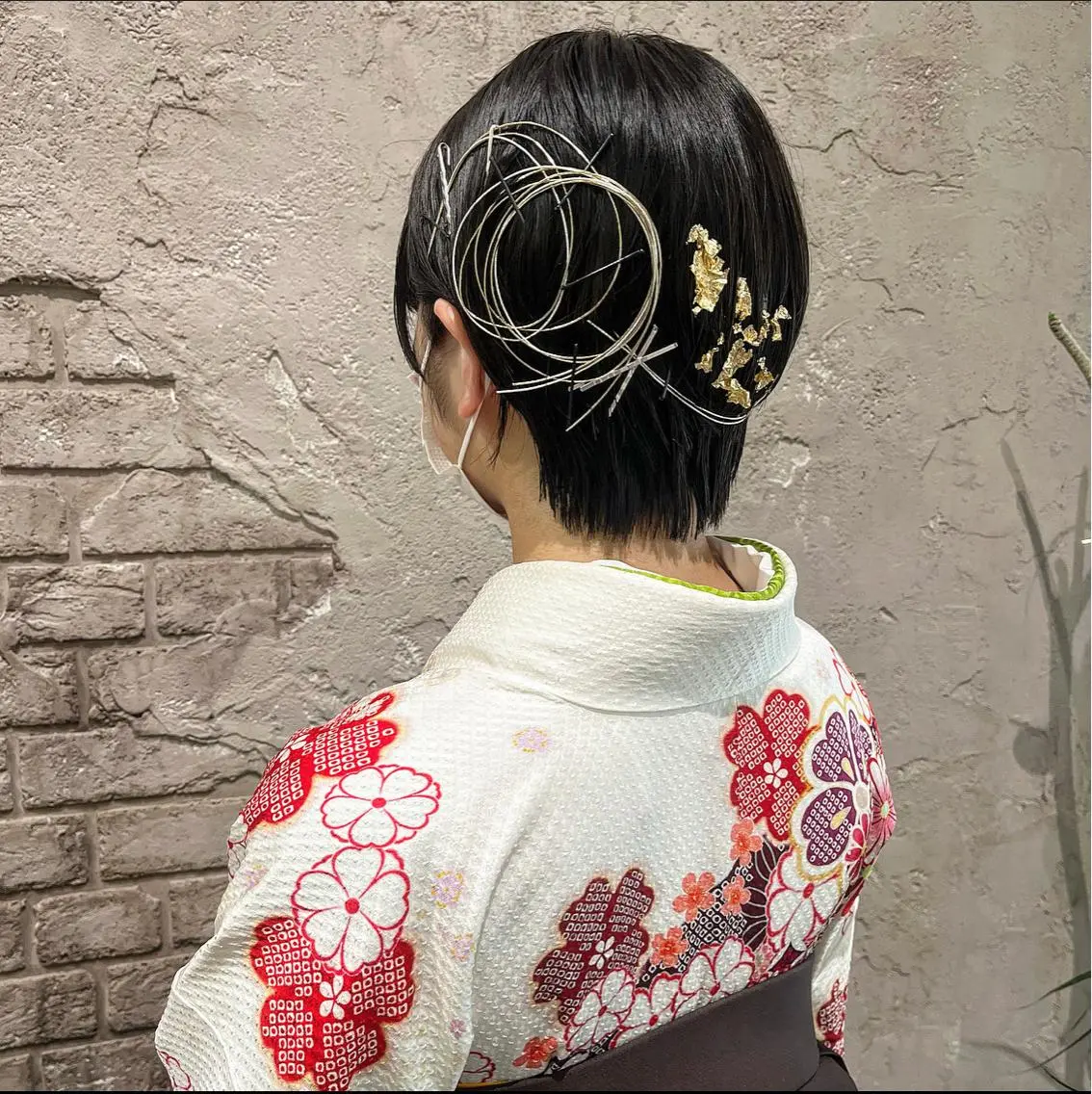 ヘアアレンジ 着付け 荒川 ひなの 新川崎のヘアスタイル