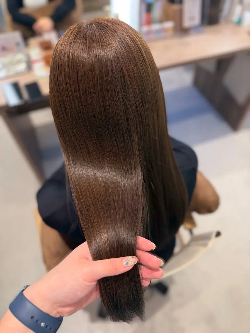 ロング カラー ベージュカラー 透明感カラー ヘアカラー トリートメント ボブ/艶カラー /misako🧺のヘアスタイル