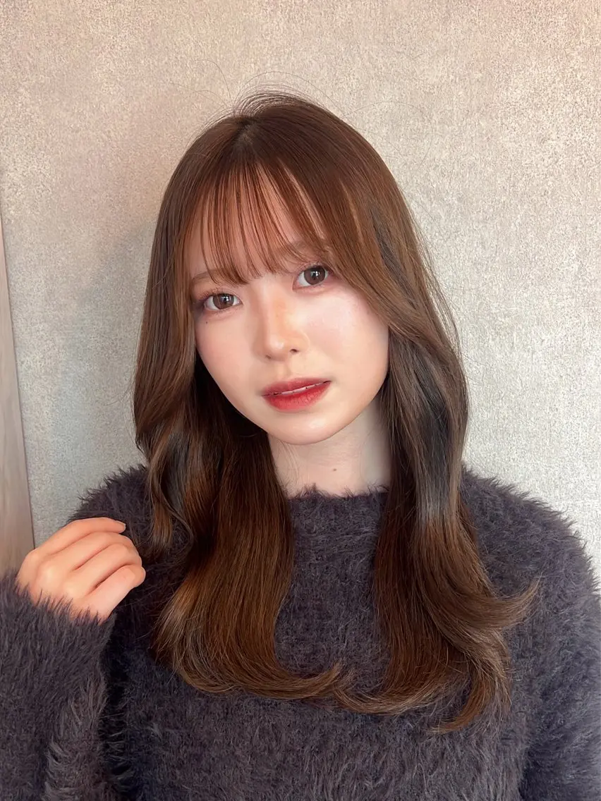 セミロング 🎀しゅな/韓国 レイヤー/透明感♡のヘアスタイル