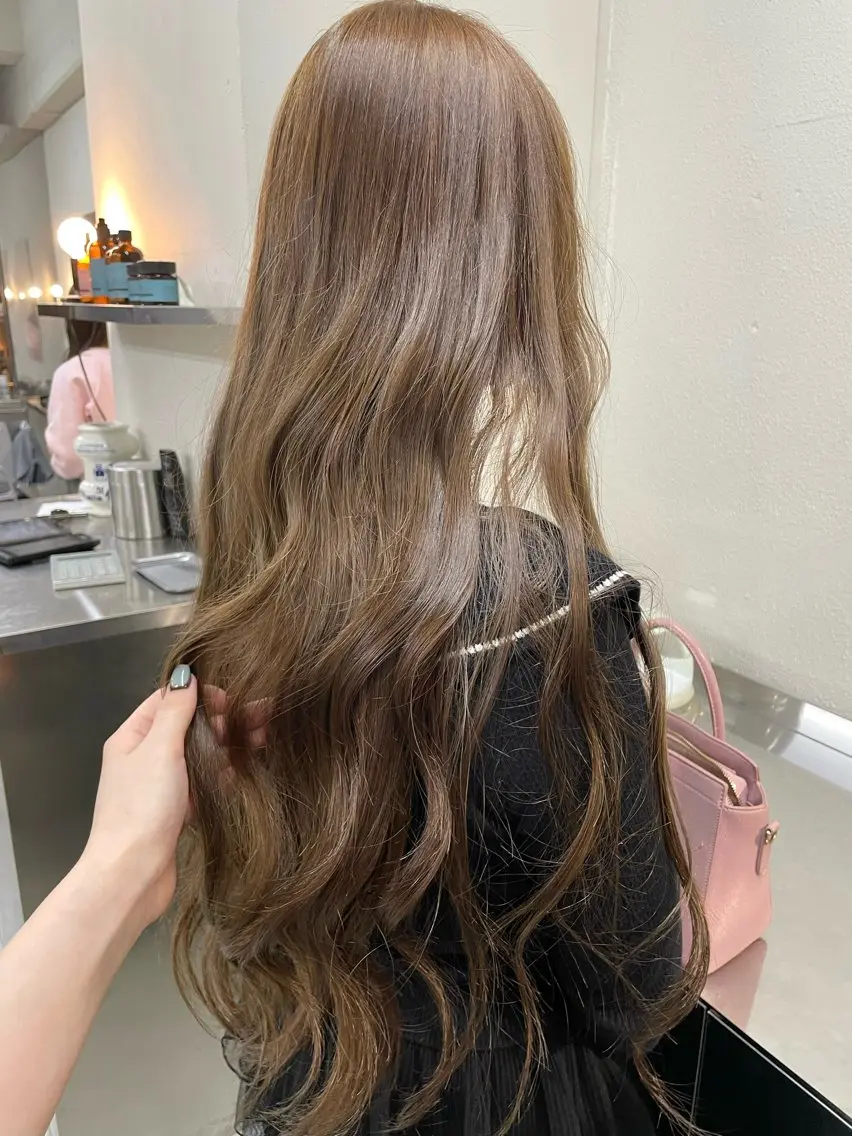 ロング カラー ブリーチ ブリーチなしカラー デザインカラー💖/ ヘアセット/manaのヘアスタイル