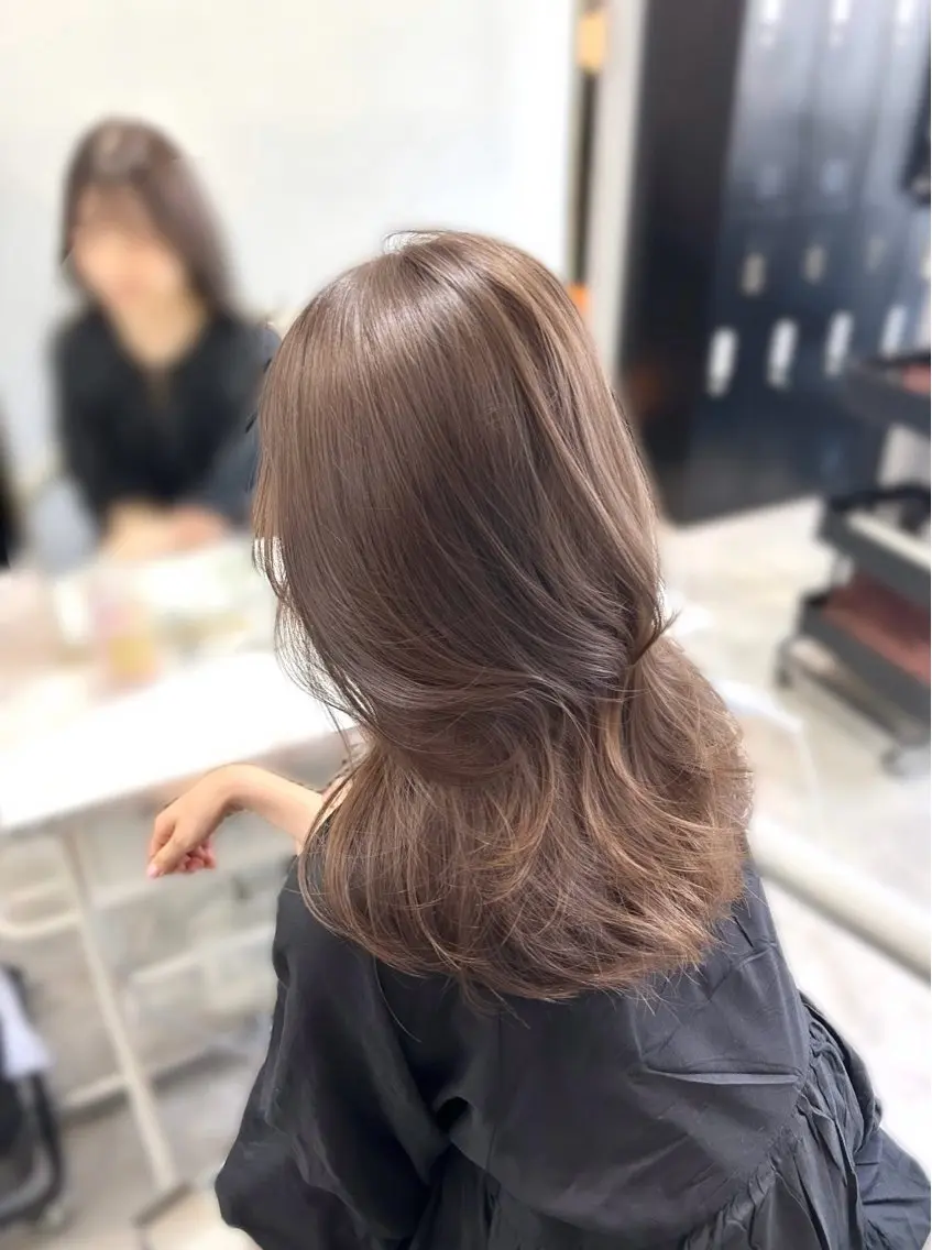 セミロング カラー カット ヘアカラー 💘大人可愛く💘 Natsuki❥❥❥のヘアスタイル
