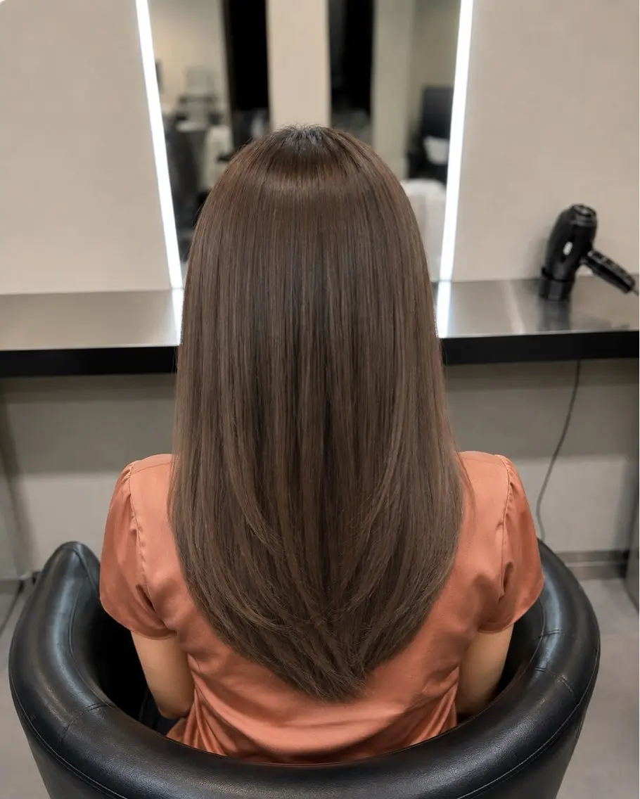 ミディアム カラー ブラウンカラー トリートメント 🌈ウルトワ水素 髪質改善naru🌈のヘアスタイル