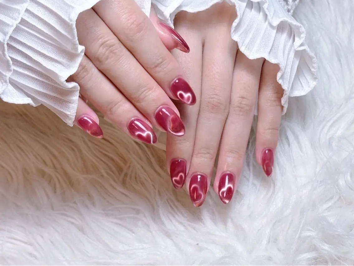 ネイル チークネイル 長さ出し フラワーネイル フレンチネイル ガーリー ハンドネイル ハンドケア NEW NAIL 池袋のネイルデザイン