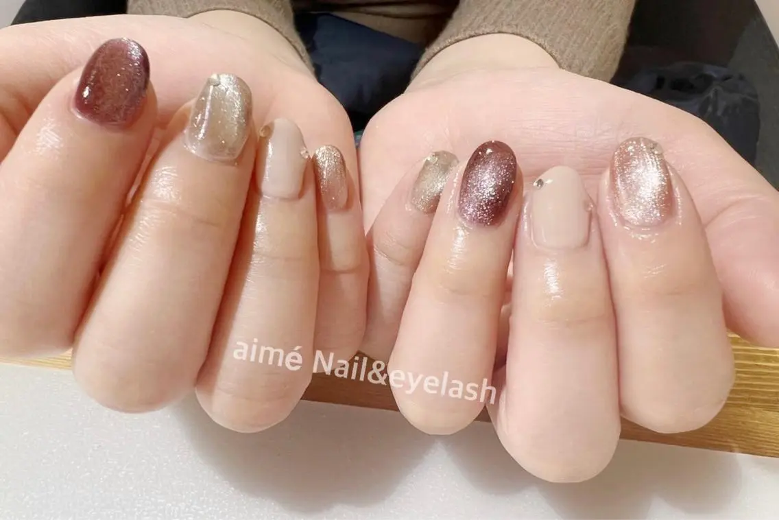 ネイル aime 中崎町のネイルデザイン